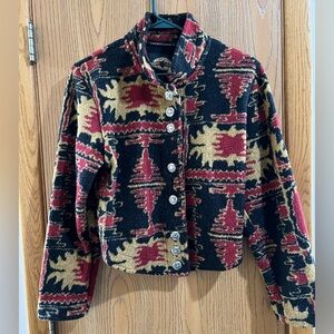 Woman’s Tribal Print Waist Coat M Country Clothing Co. Cheyenne Collection